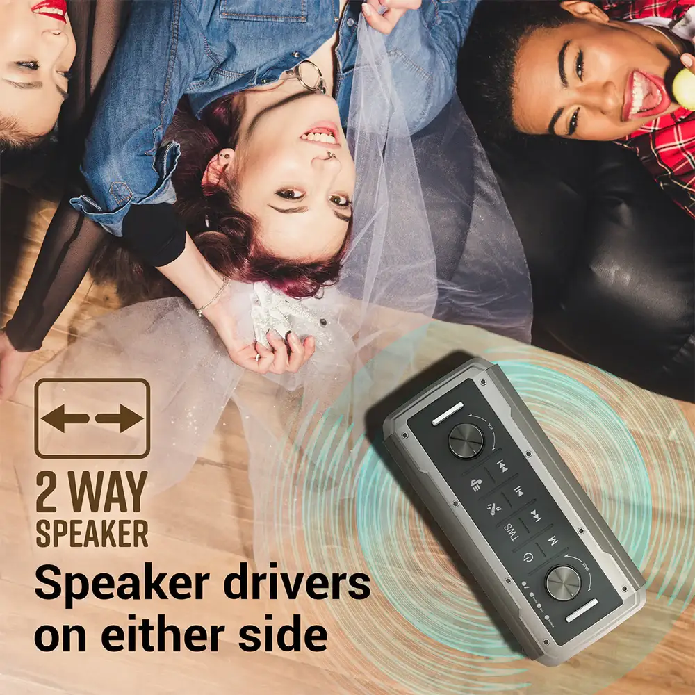 Zebronics Bluetooth Speaker with Mic 80w Music bomb 2 view 5